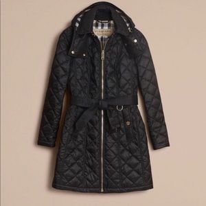 Burberry Coat Quilted Waterproof Size Medium